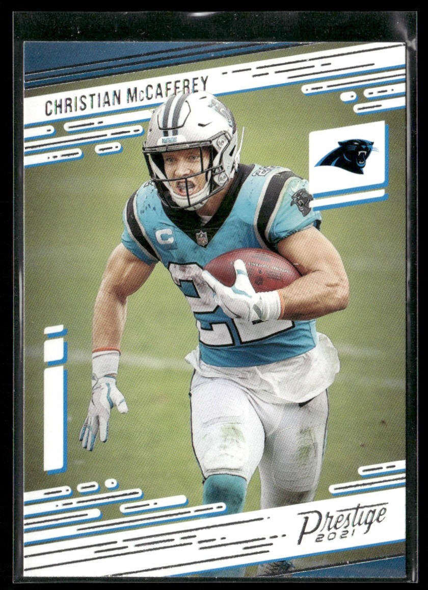 Christian McCaffrey Player Lot Bundle 10 Different Football Cards CM003 back