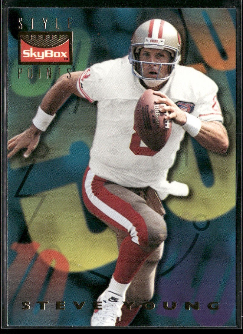 Steve Young Player Lot Bundle 10 Different Football Cards SY006 49ers back