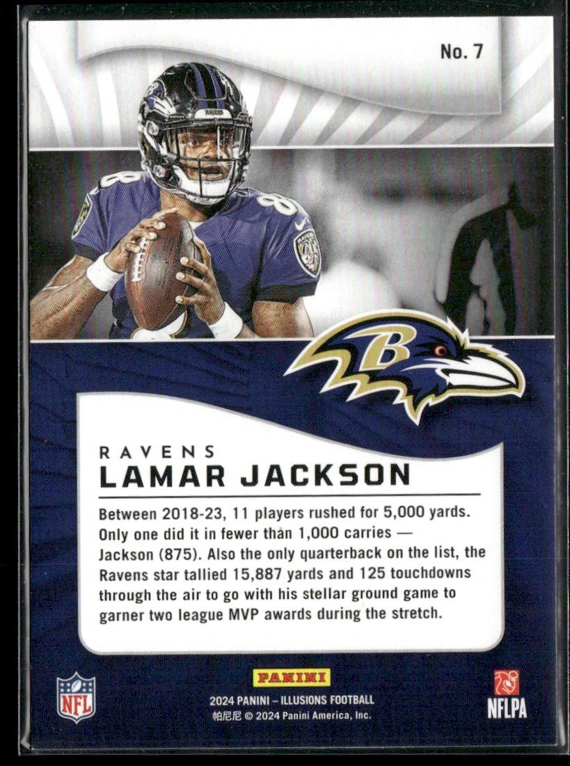 Lamar Jackson Player Lot Bundle 10 Different Football Cards LJ003 Ravens 1 RC back