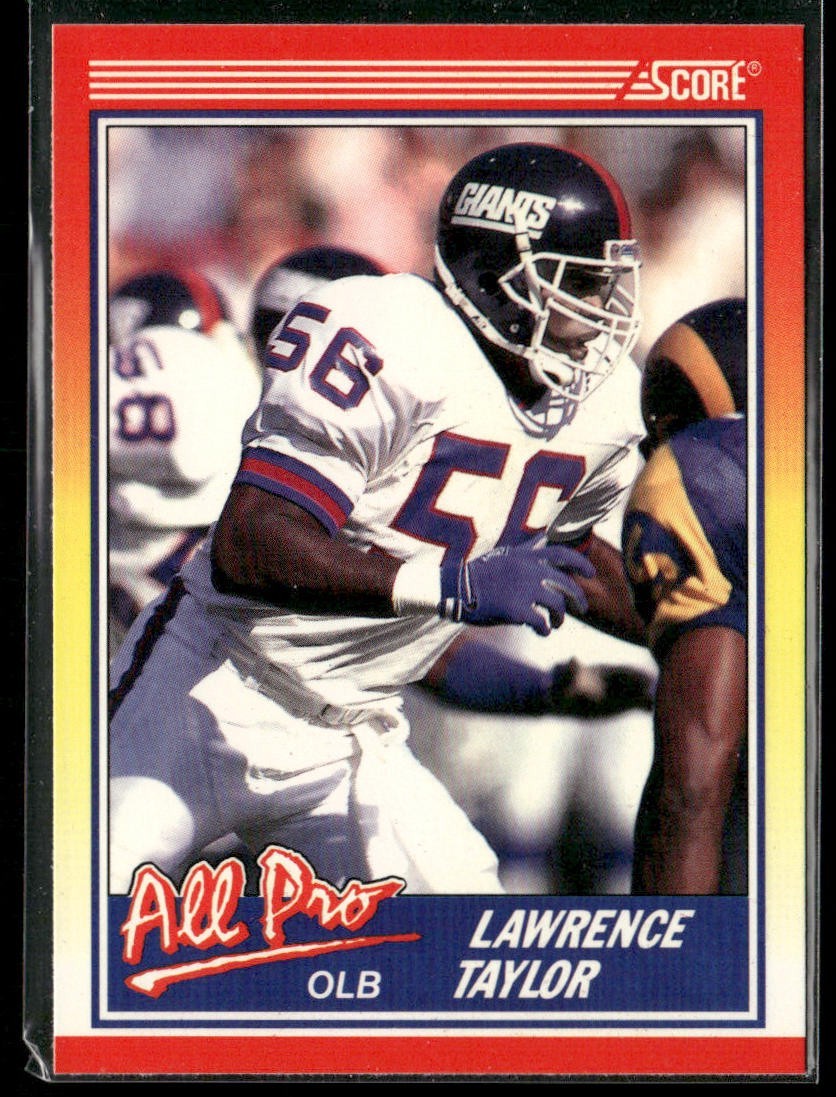 Lawrence Taylor Player Lot Bundle 10 Different Football Cards LT001 Giants back