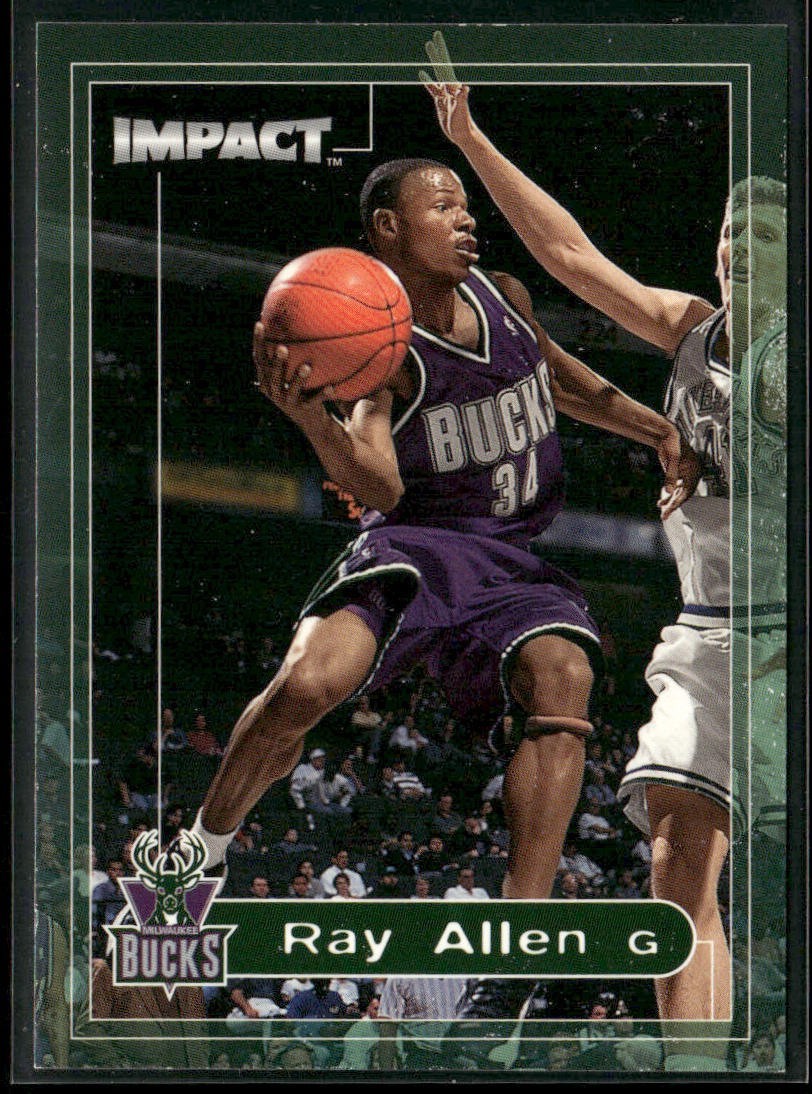 Ray Allen Player Lot Bundle 10 Basketball Cards RA001 Bucks back