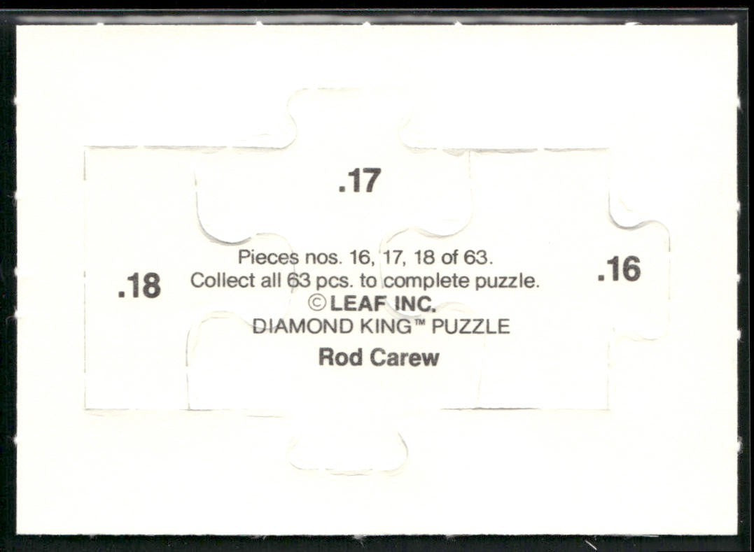 Puzzle Piece Lot Bundle 10 Different Baseball Cards P004 back