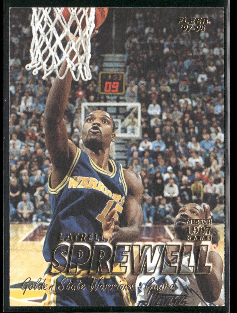 Latrell Sprewell Player Lot Bundle 10 Basketball Cards LS003 Warriors 1 RC back