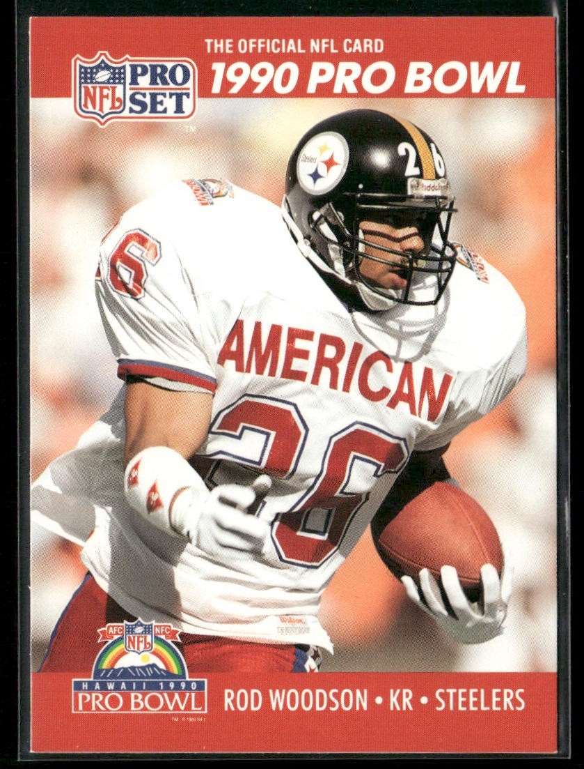 Rod Woodson Player Lot Bundle 10 Different Football Cards RW002 Steelers back