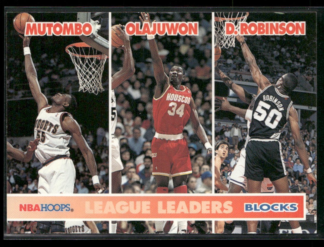 Dikembe Mutombo Player Lot Bundle 10 Basketball Cards DM005 Nuggets Hawks back