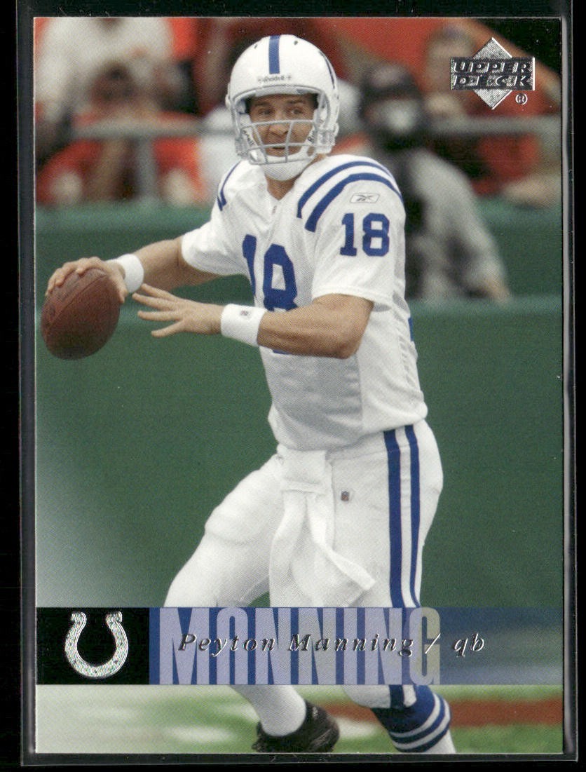 Peyton Manning Player Lot Bundle 10 Different Football Cards PM002 Colts back