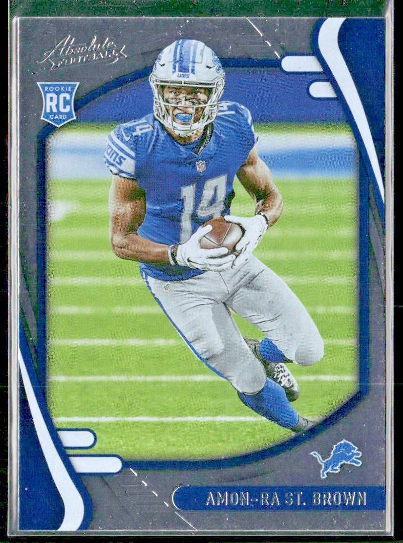 Amon-Ra St. Brown Player Lot Bundle 10 Different Football Cards ASB001 Lions 2RC front