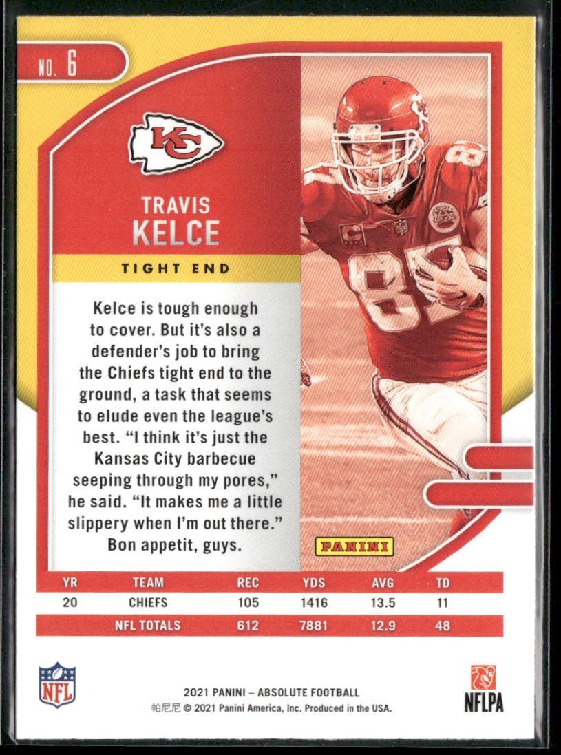 Travis Kelce Player Lot Bundle 10 Different Football Cards TK003 Chiefs back