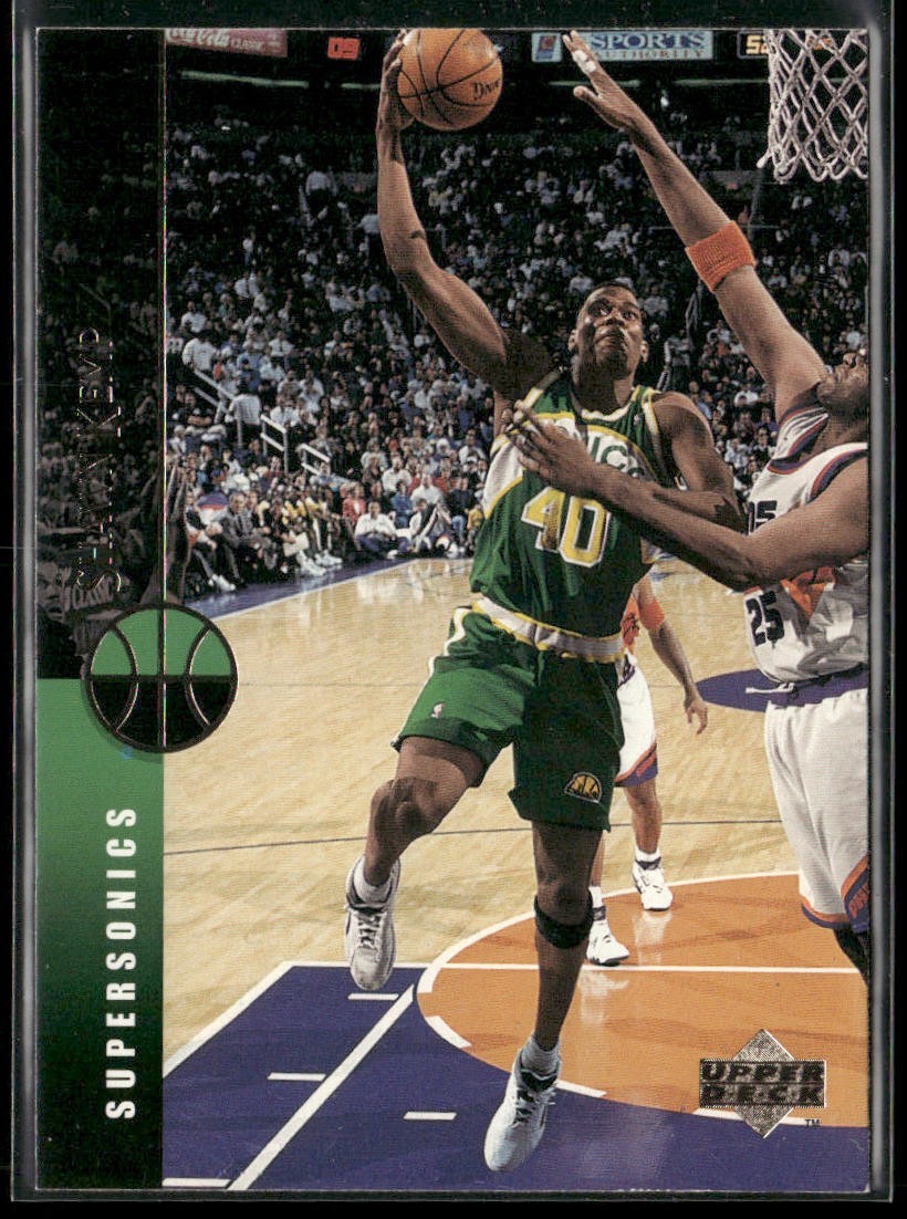 Shawn Kemp Player Lot Bundle 10 Basketball Cards SK002 Supersonics Cavs back