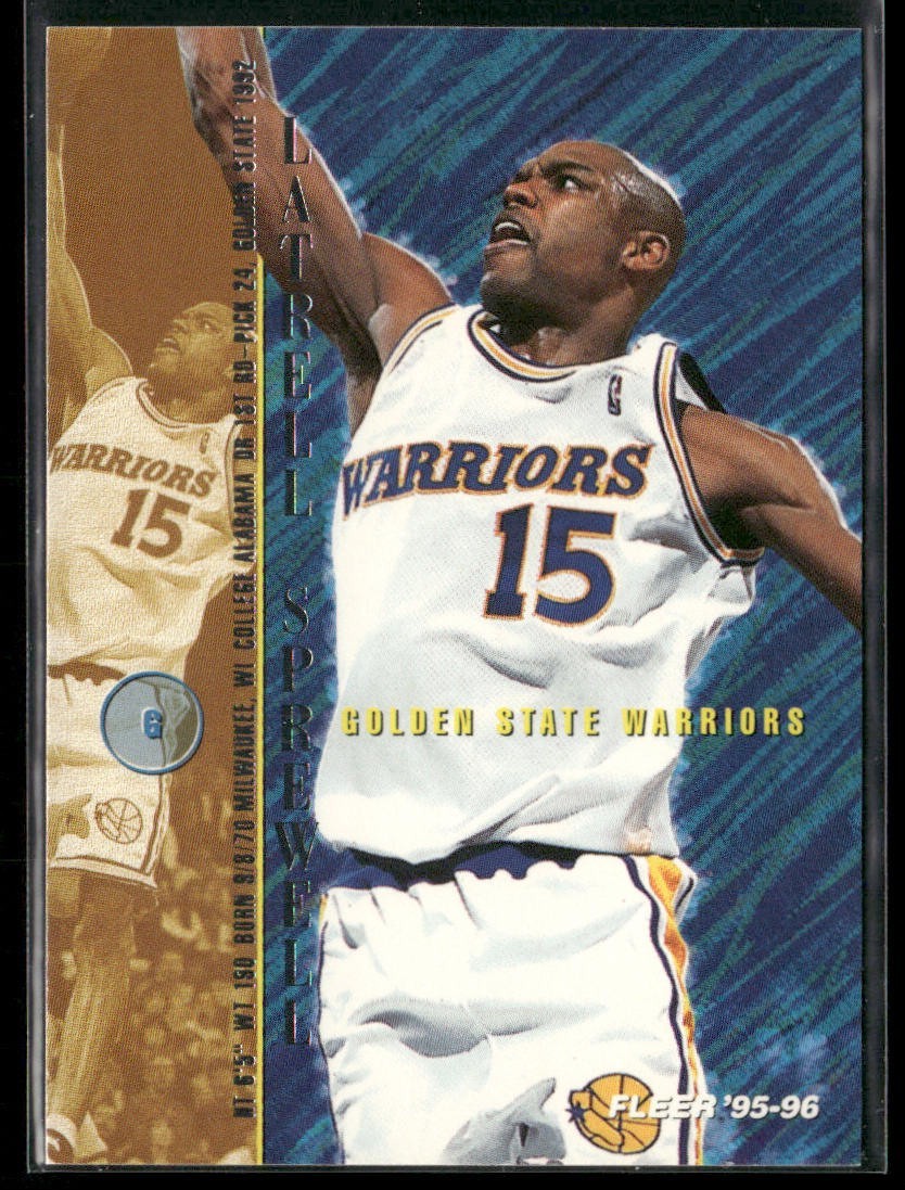 Latrell Sprewell Player Lot Bundle 10 Basketball Cards LS002 Warriors Knicks back