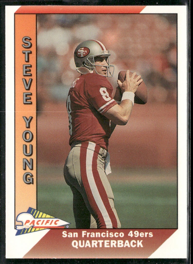 Steve Young Player Lot Bundle 10 Different Football Cards SY005 49ers back
