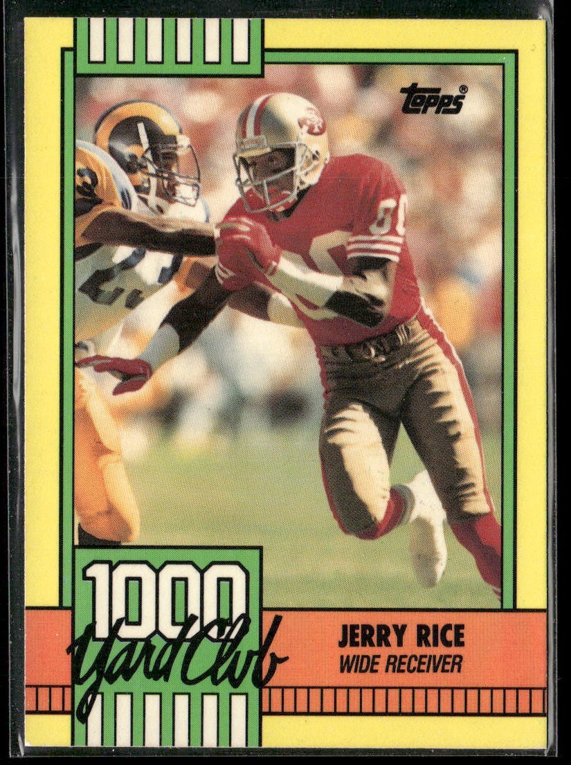 Jerry Rice Player Lot Bundle 10 Different Football Cards JR009 49ers back
