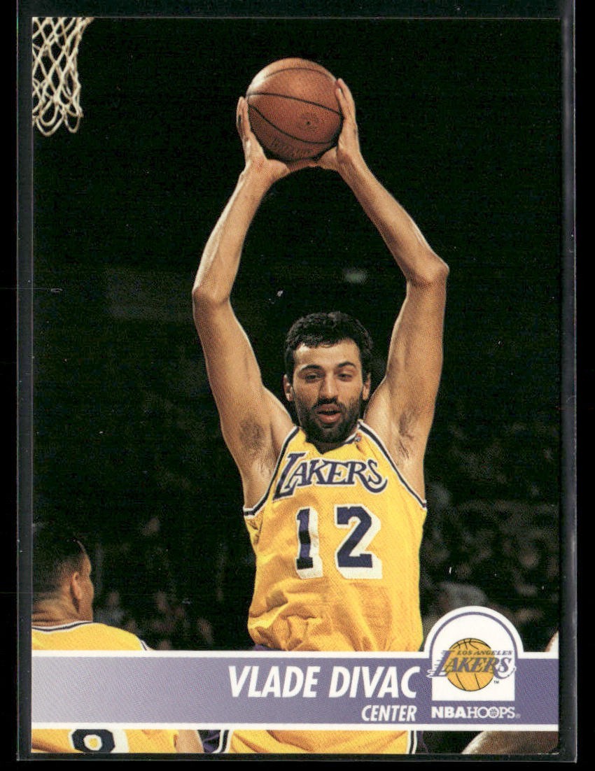 Vlade Divac Player Lot Bundle 10 Basketball Cards VD002 Lakers Hornets back