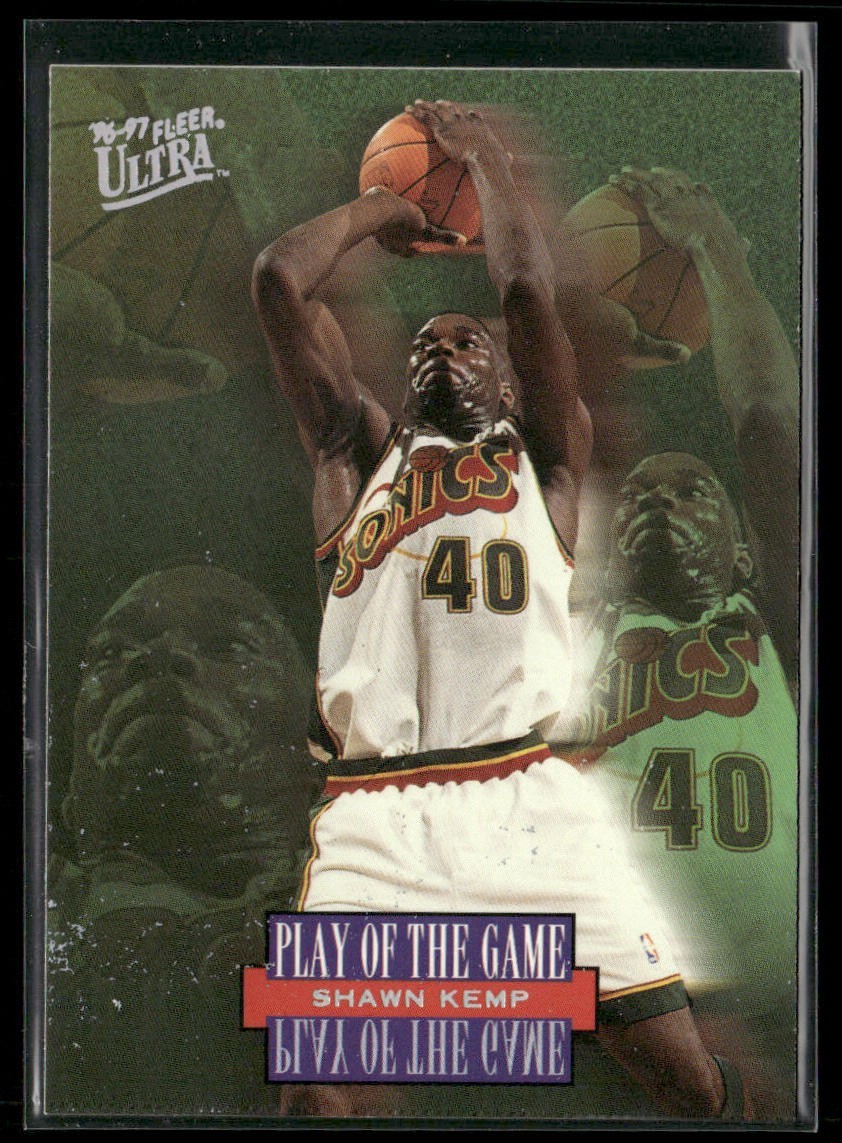 Shawn Kemp Player Lot Bundle 10 Basketball Cards SK002 Supersonics Cavs back