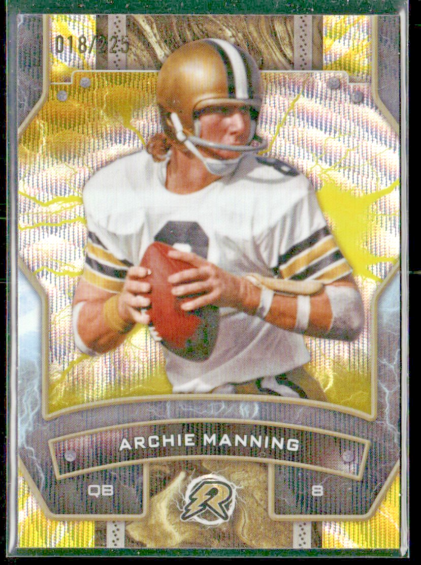 2024 Topps Resurgence #68 Archie Manning Yellow Surge #/225 front