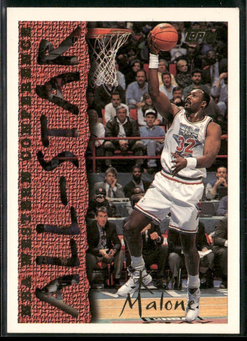 Karl Malone Player Lot Bundle 10 Basketball Cards KM002 Utah Jazz front