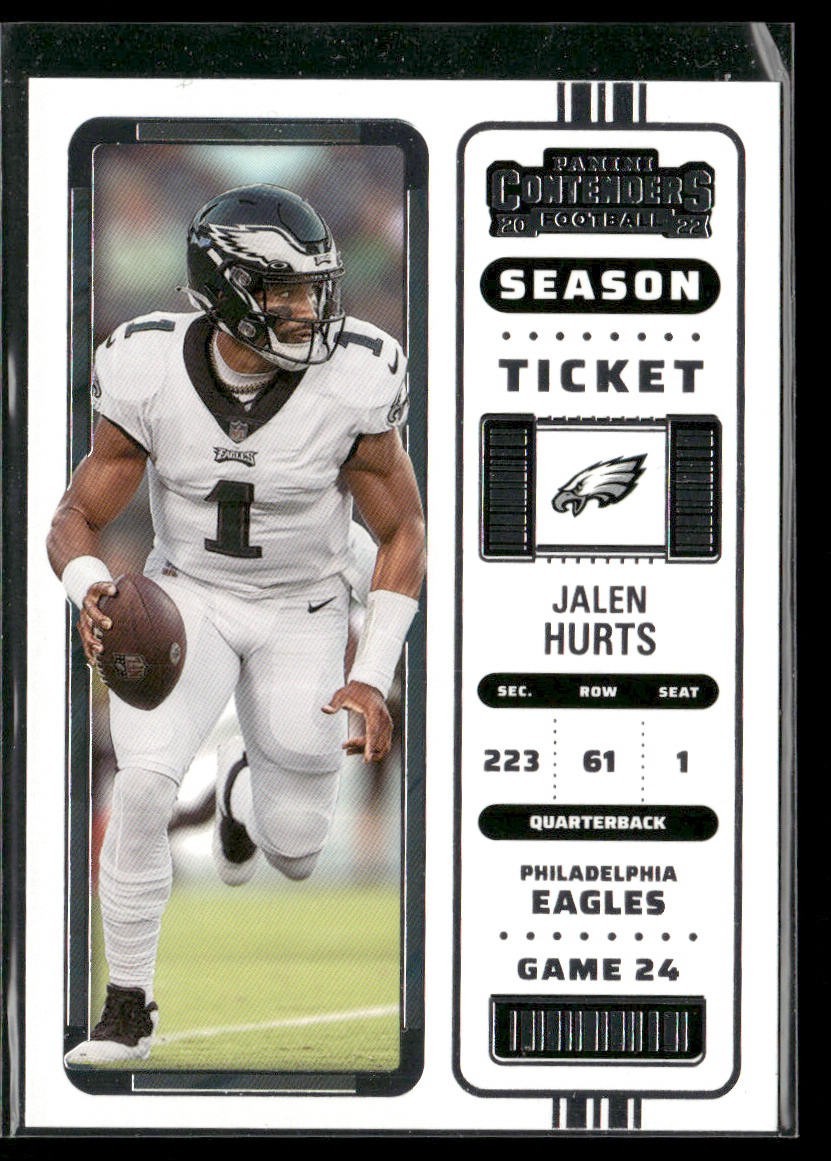 Jalen Hurts Player Lot Bundle 10 Different Football Cards JH002 Eagles back