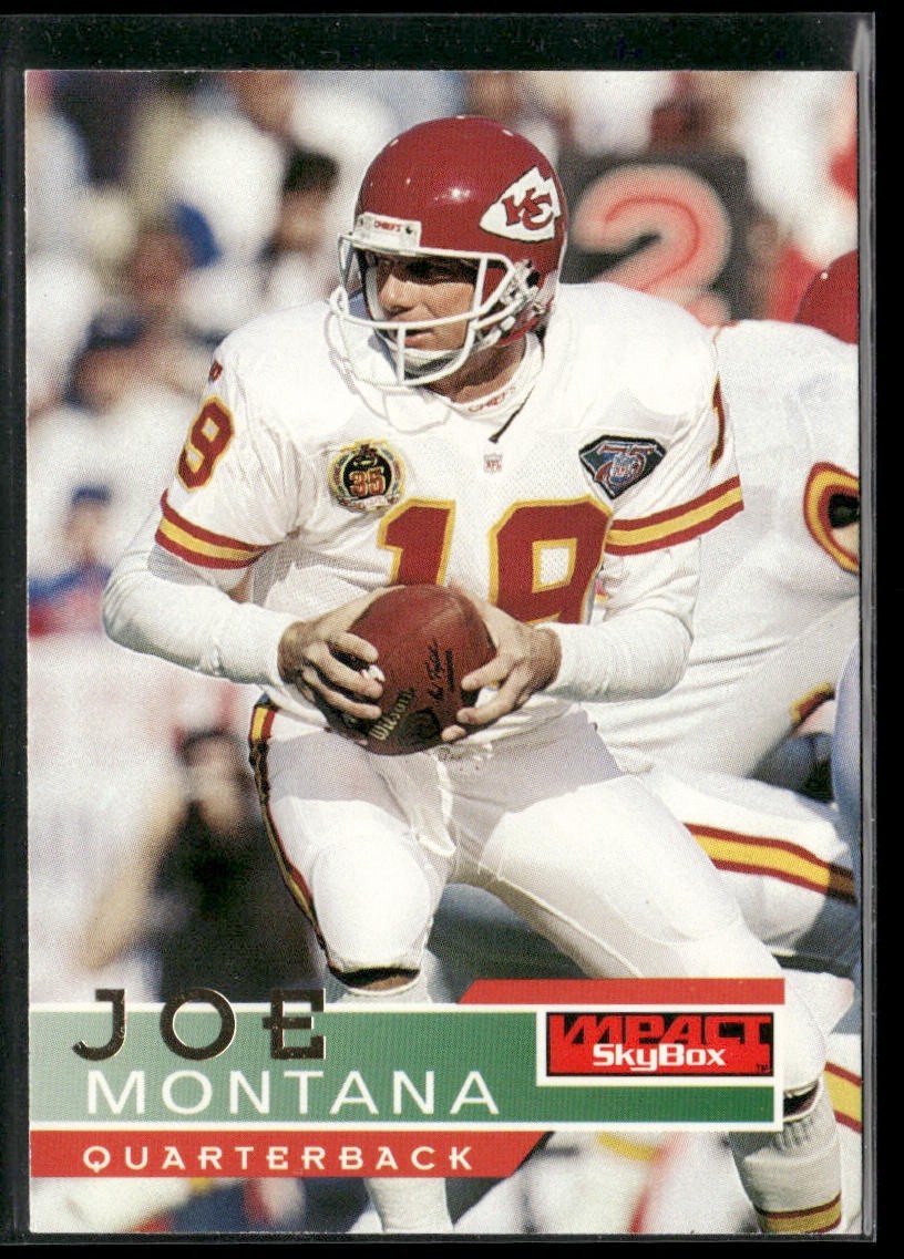 Joe Montana Player Lot Bundle 10 Different Football Cards JM003 49ers Chiefs back