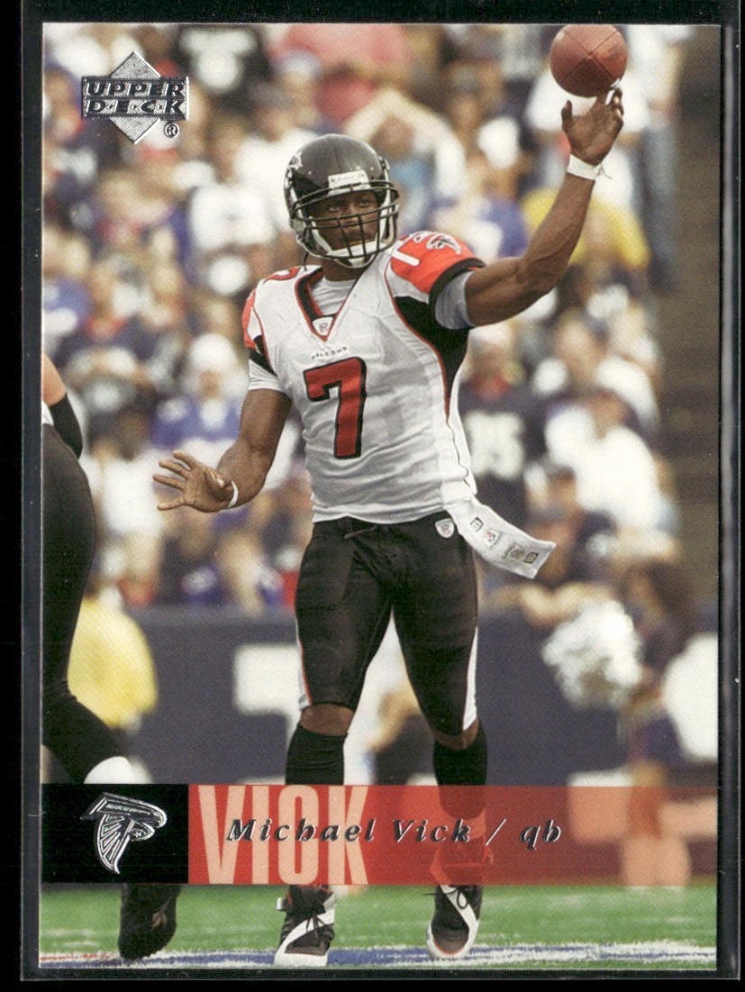 Michael Vick Player Lot Bundle 10 Different Football Cards MV001 Falcons back