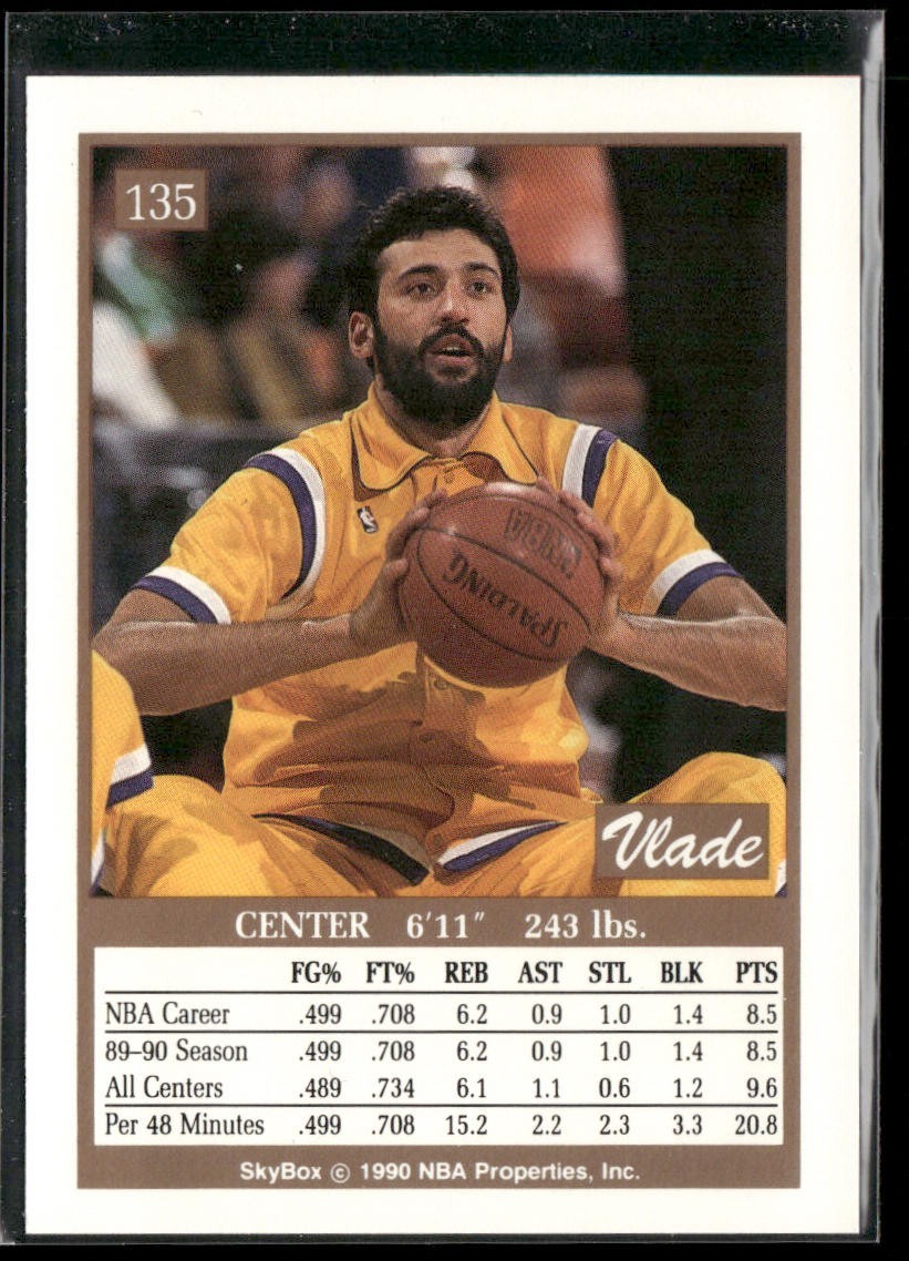 Vlade Divac Player Lot Bundle 10 Basketball Cards VD002 Lakers Hornets back