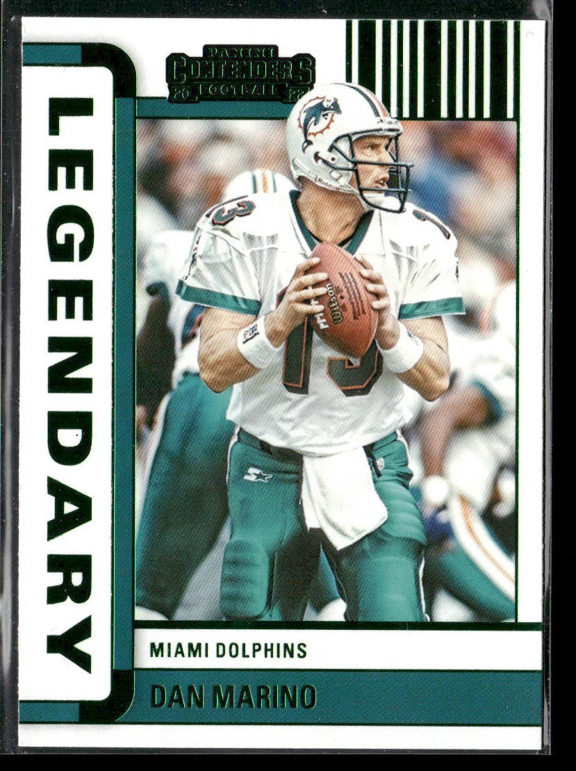 Dan Marino Player Lot Bundle 10 Different Football Cards DM002 Dolphins back