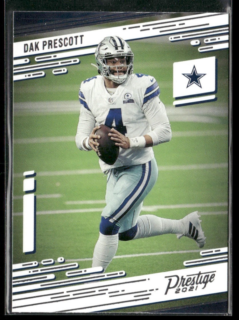 Dak Prescott Player Lot Bundle 10 Different Football Cards DP002 Cowboys back