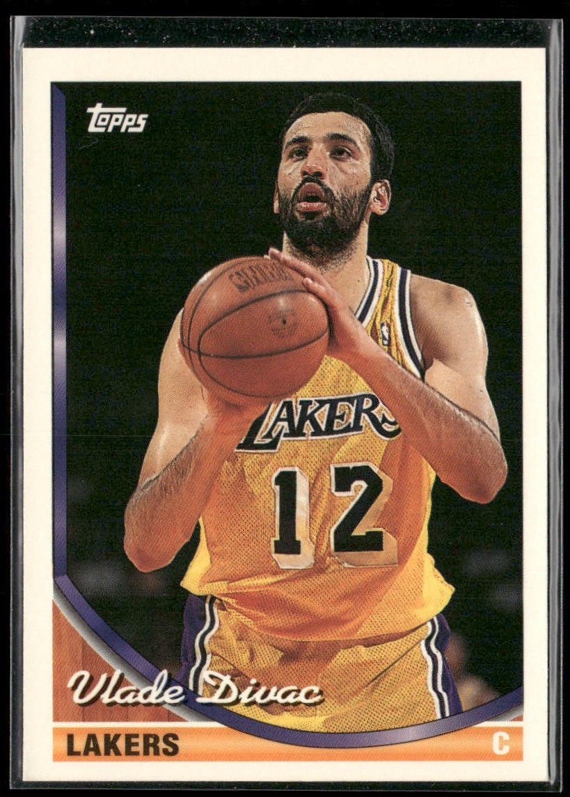 Vlade Divac Player Lot Bundle 10 Basketball Cards VD001 Lakers Hornets back