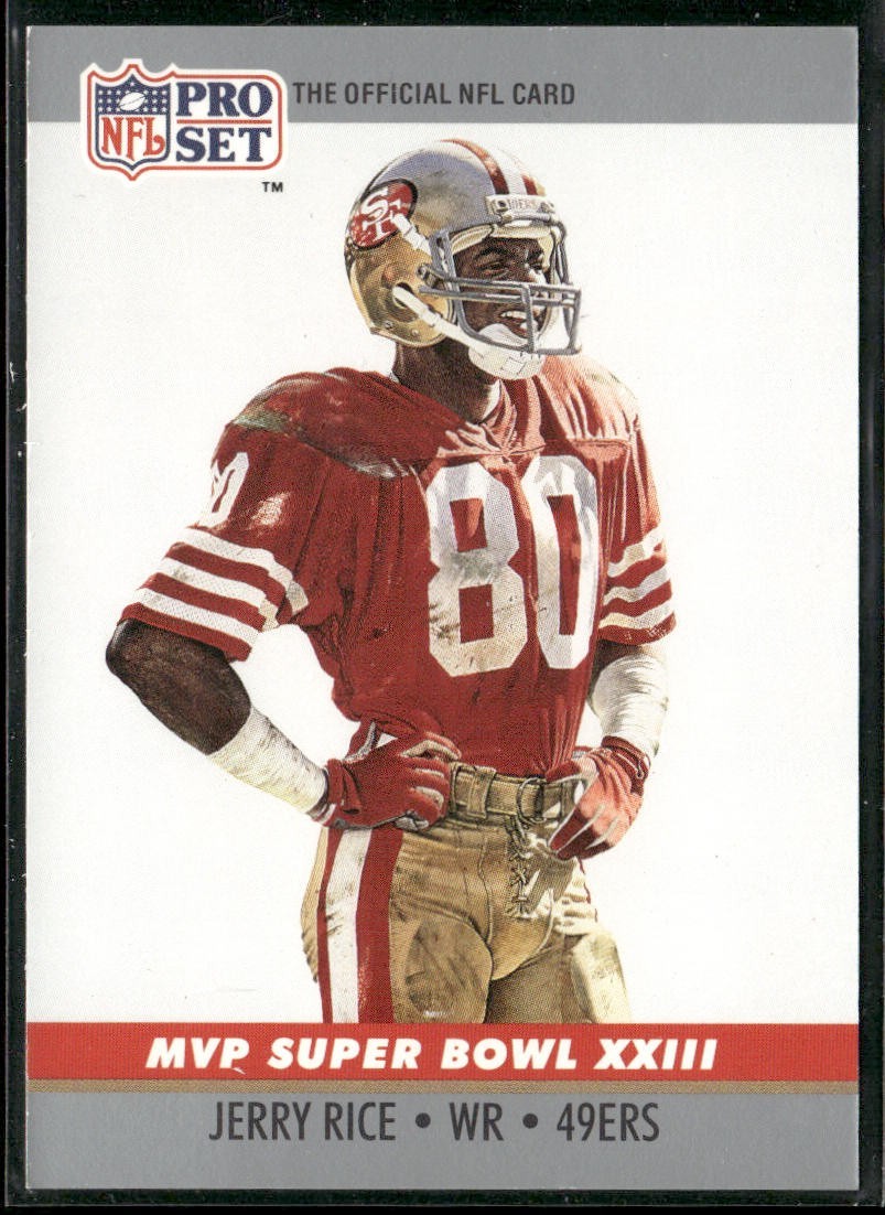 Jerry Rice Player Lot Bundle 10 Different Football Cards JR004 49ers back