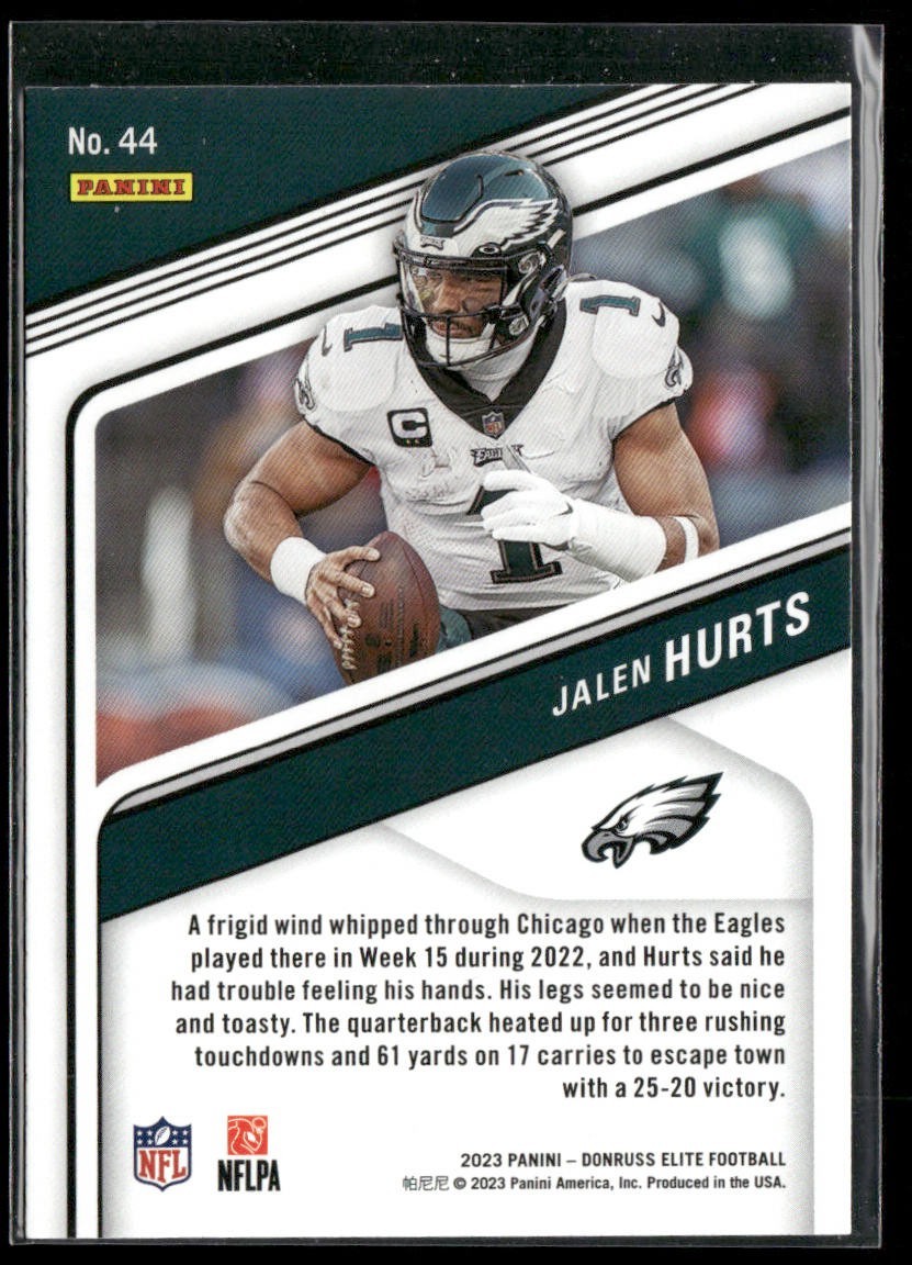 Jalen Hurts Player Lot Bundle 10 Different Football Cards JH003 Eagles back