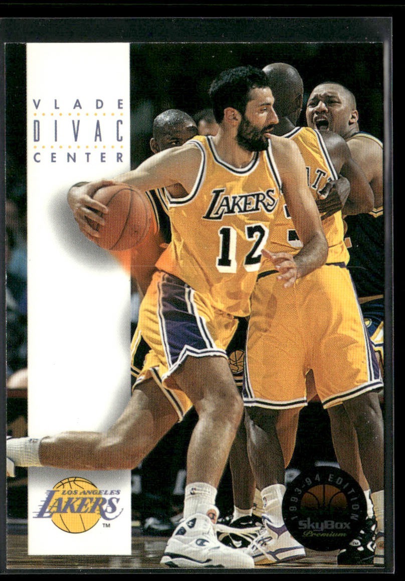 Vlade Divac Player Lot Bundle 10 Basketball Cards VD003 Lakers Hornets back