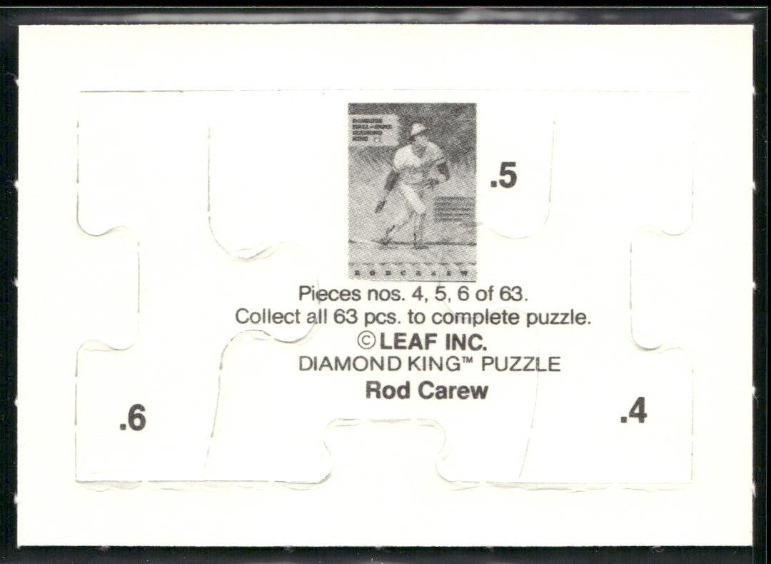 Puzzle Piece Lot Bundle 10 Different Baseball Cards P012 back