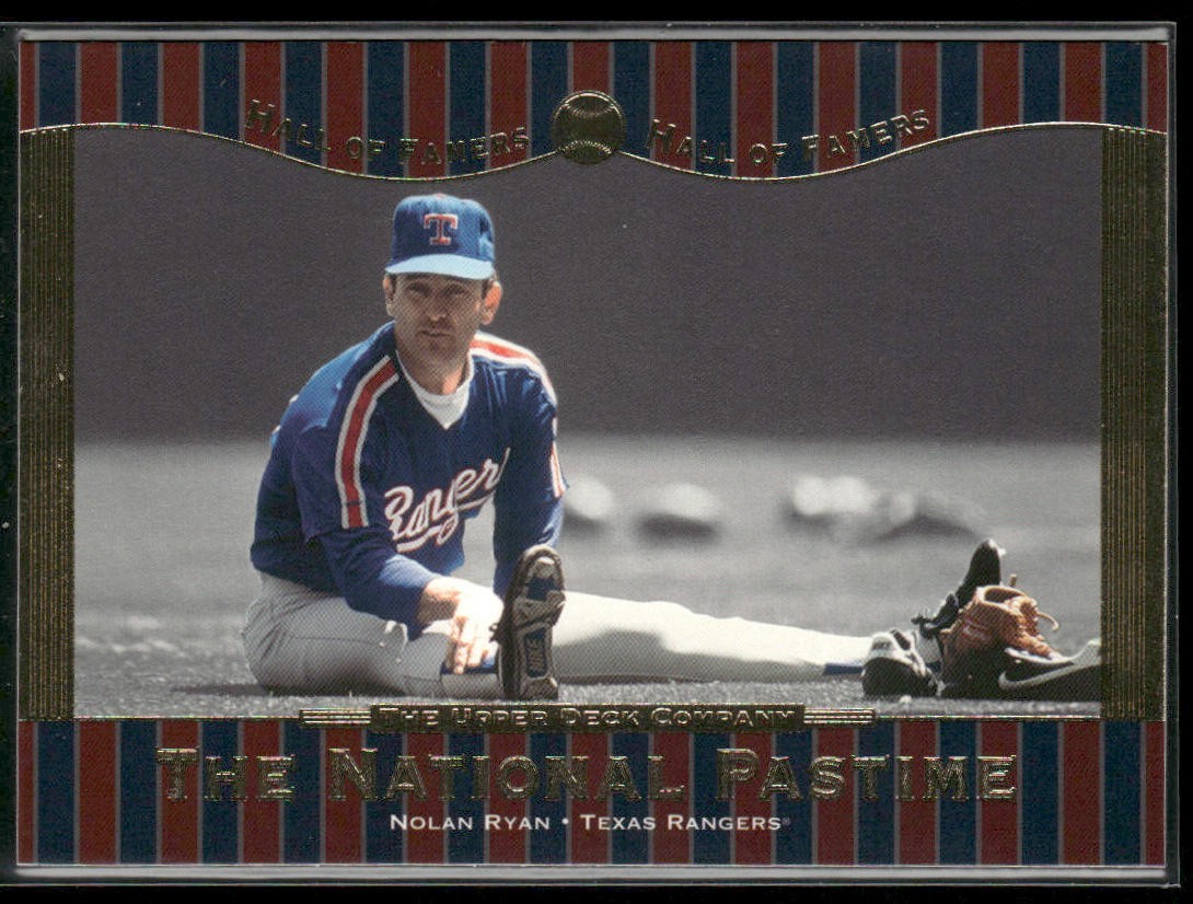 Nolan Ryan Player Lot Bundle 10 Different Baseball Cards NR002 Rangers back