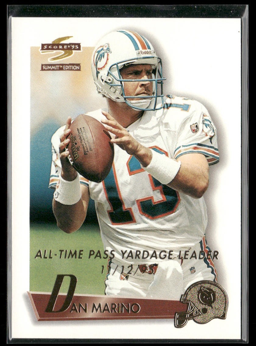 Dan Marino Player Lot Bundle 10 Different Football Cards DM004 Dolphins back