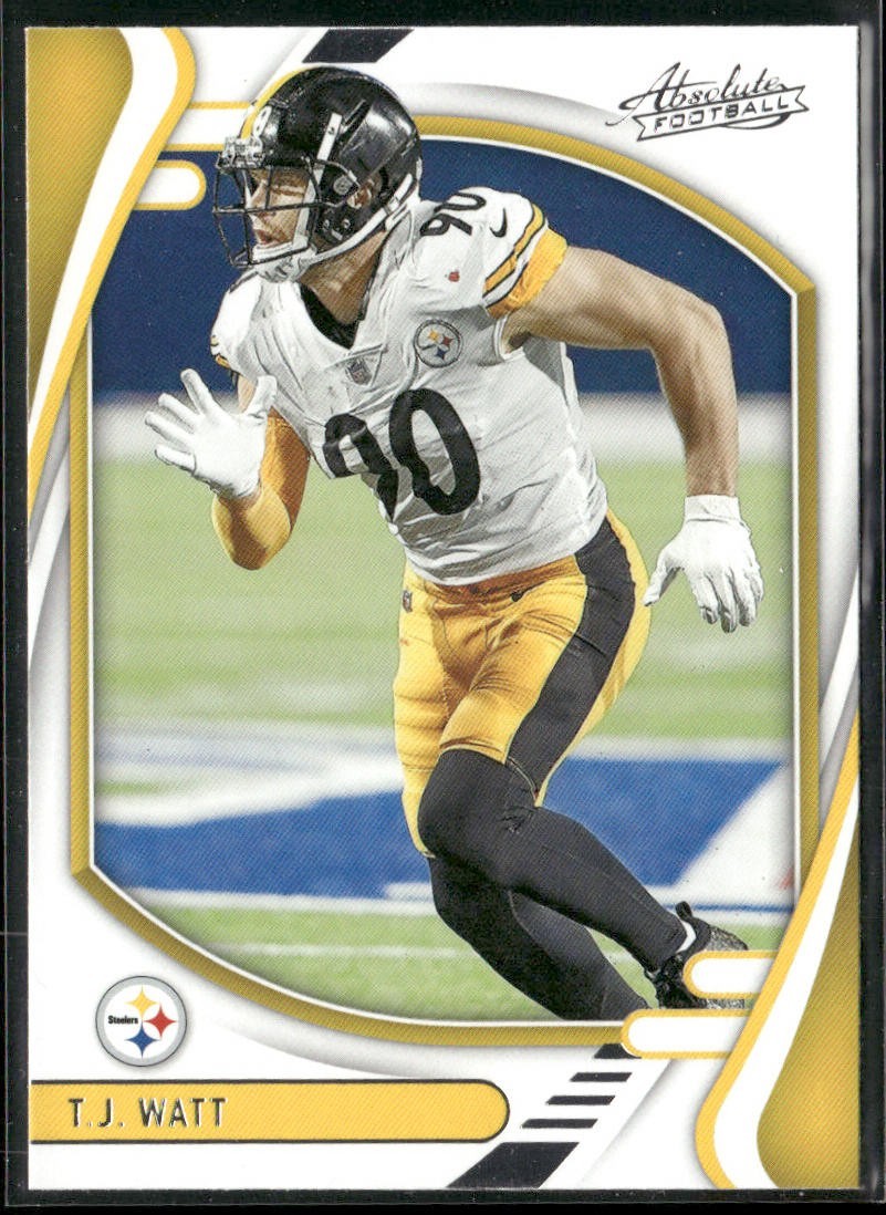 TJ Watt Player Lot Bundle 10 Different Football Cards TJW002 Steelers back