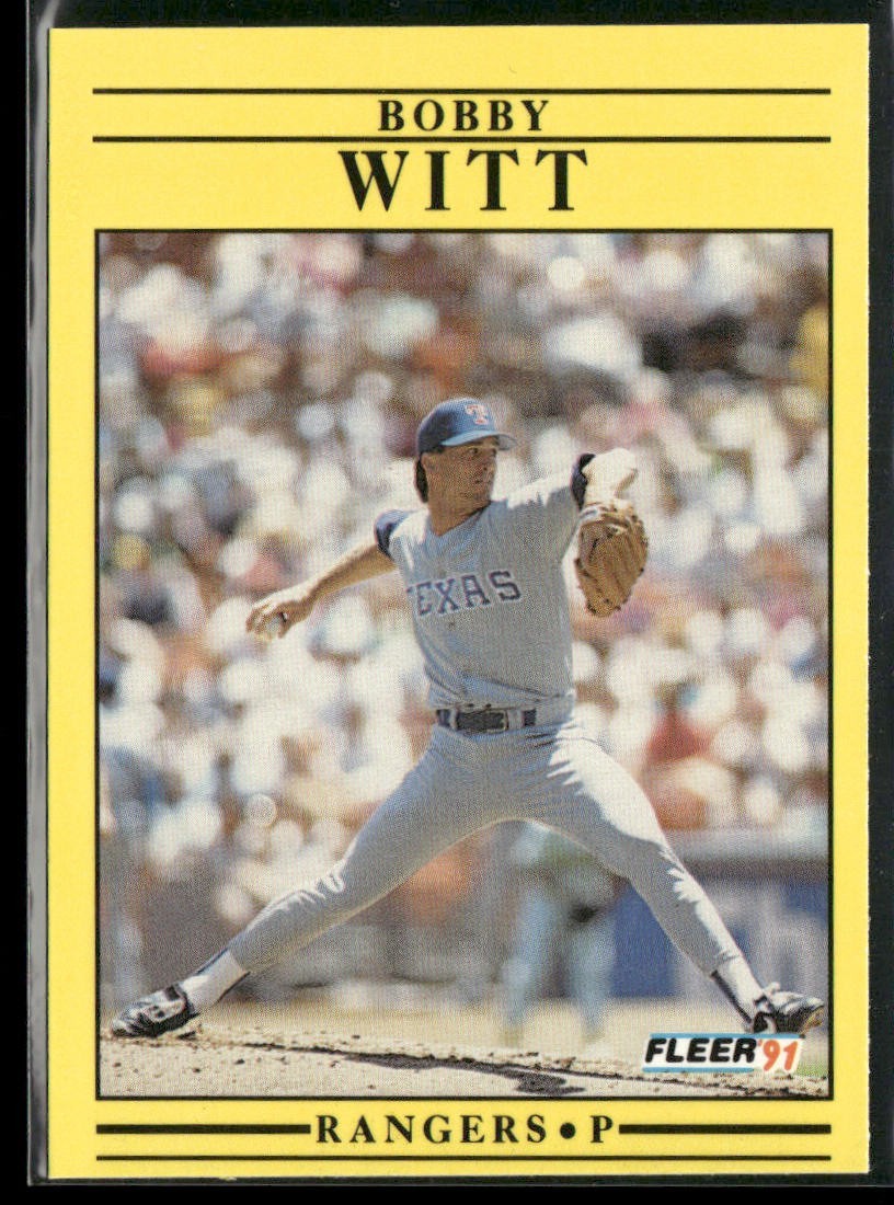 Bobby Witt Player Lot Bundle 10 Different Baseball Cards BW001 Rangers back