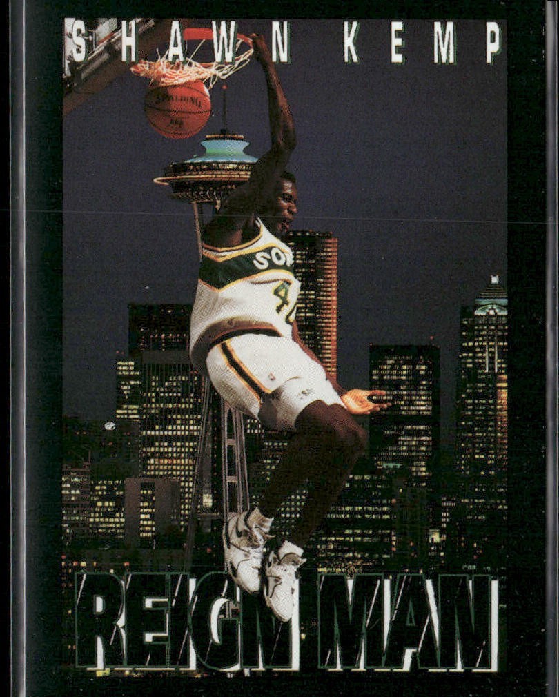Shawn Kemp Player Lot Bundle 10 Basketball Cards SK003 Supersonics Cavs back