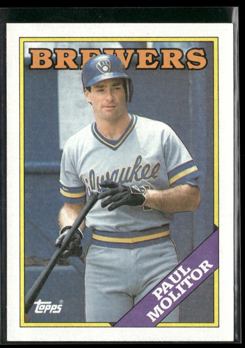 Paul Molitor Player Lot Bundle 10 Different Baseball Cards PM001 Brewers back