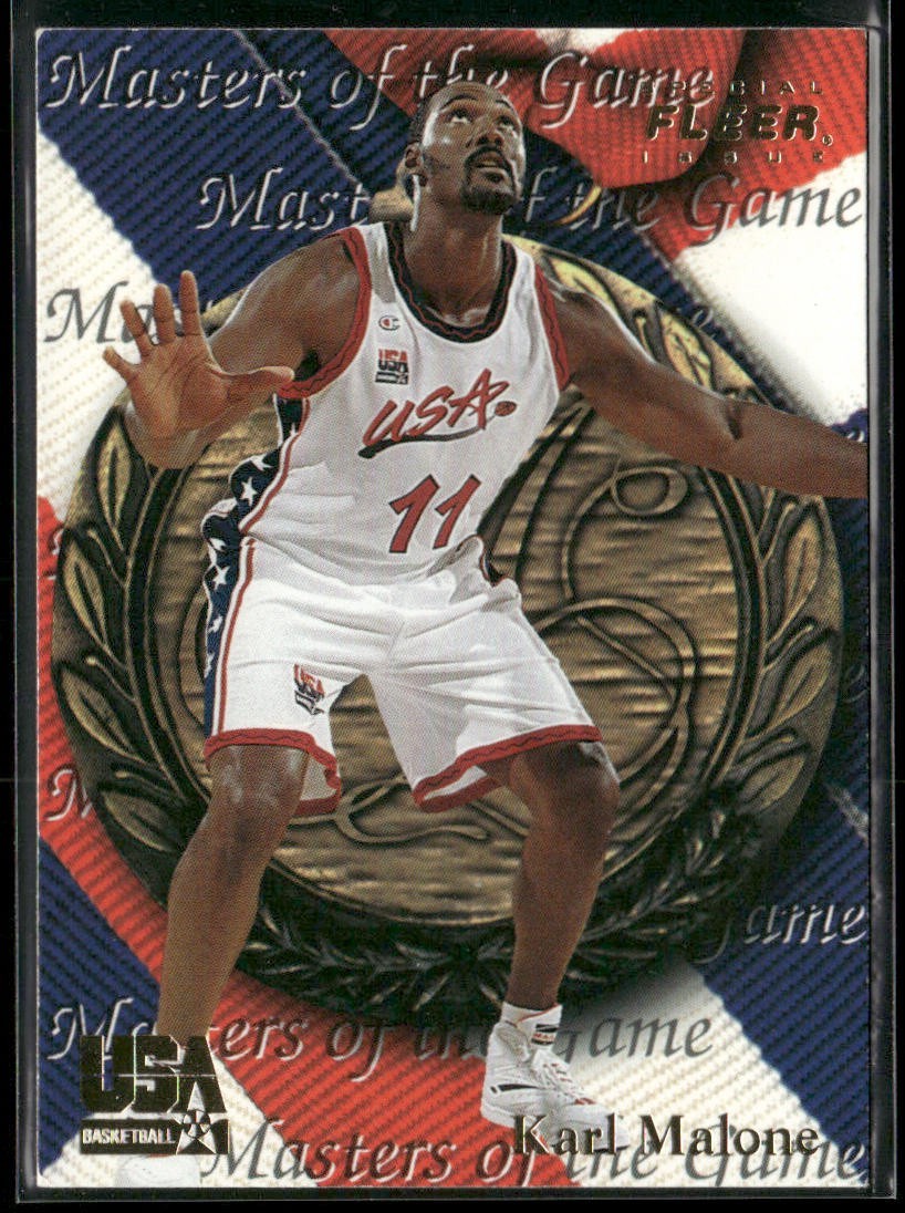 Karl Malone Player Lot Bundle 10 Basketball Cards KM003 Utah Jazz back