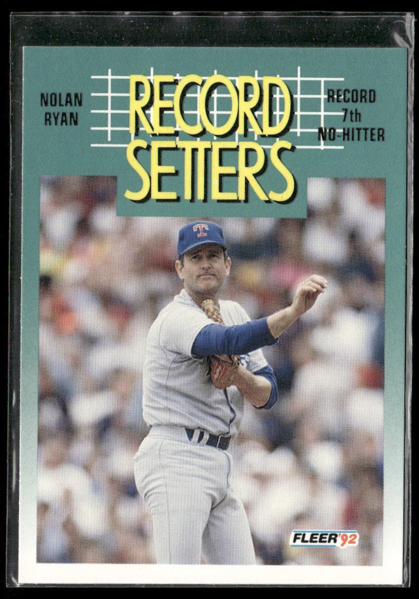 Nolan Ryan Player Lot Bundle 10 Different Baseball Cards NR004 Rangers back