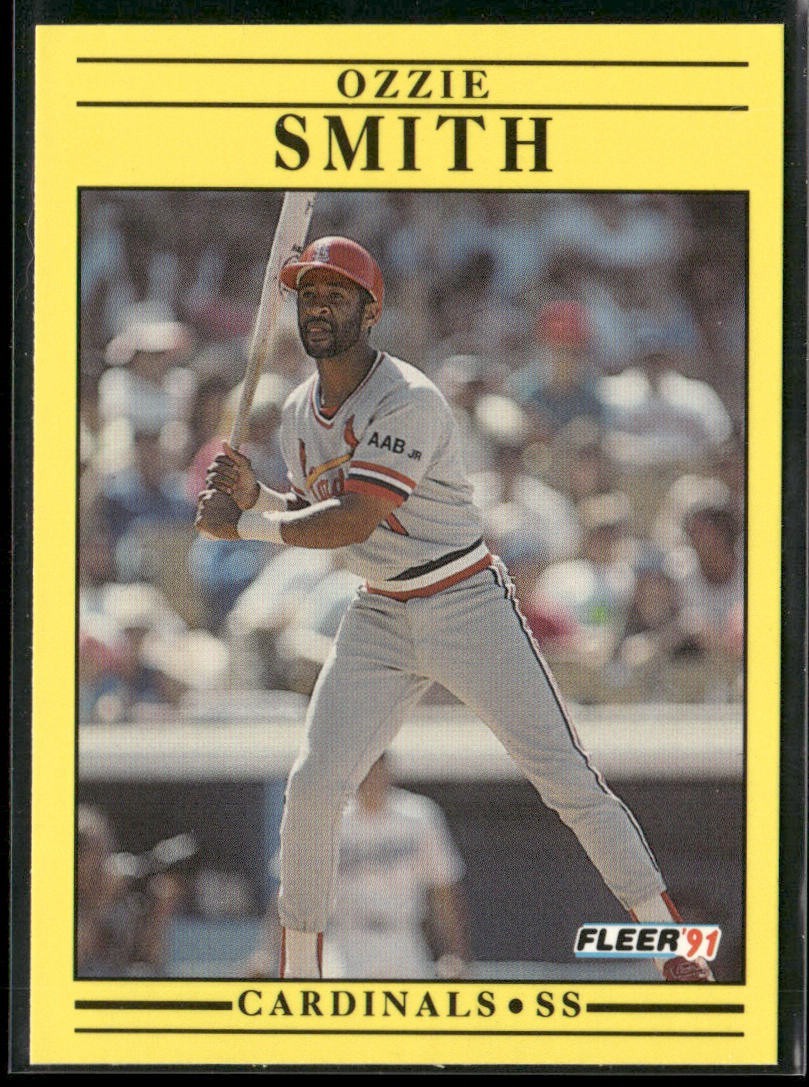 Ozzie Smith Player Lot Bundle 10 Different Baseball Cards OS001 Cardinals back
