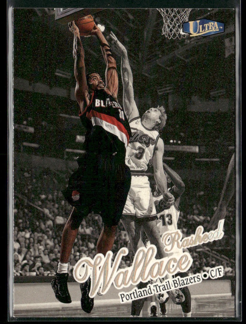 Rasheed Wallace Player Lot Bundle 10 Basketball Cards RW001 Bullets 1 RC back