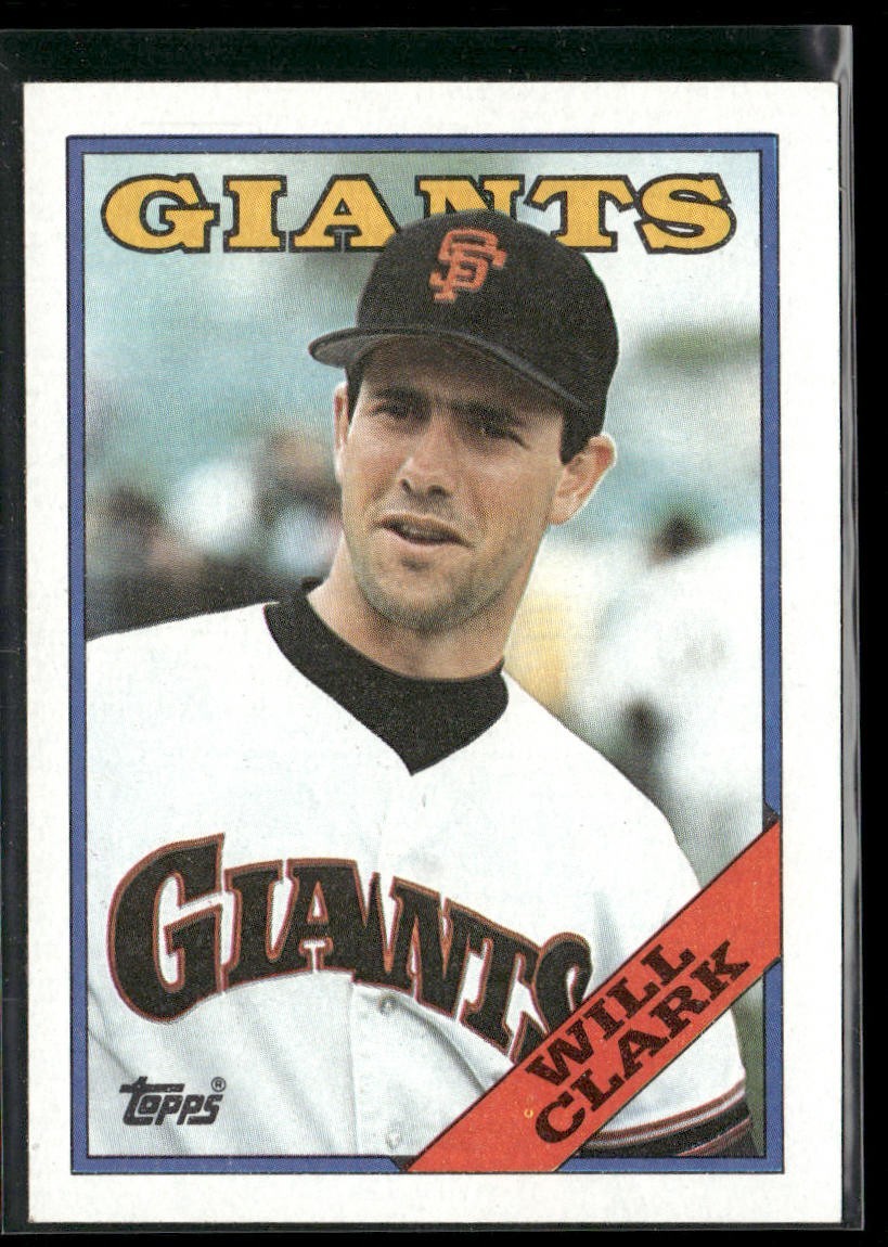 Will Clark Player Lot Bundle 10 Different Baseball Cards WC002 Giants back