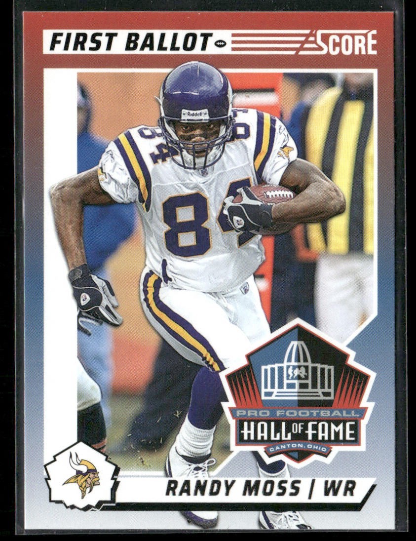 Randy Moss Player Lot Bundle 10 Different Football Cards RM001 Vikings Raiders front
