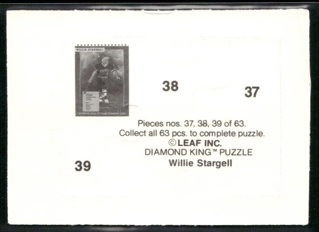 Puzzle Piece Lot Bundle 10 Different Baseball Cards P006 back