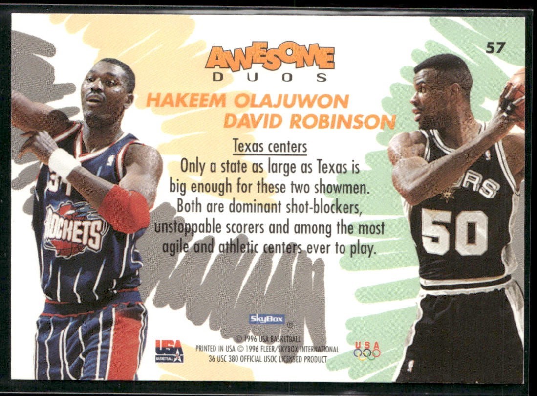 David Robinson Player Lot Bundle 10 Basketball Cards DR005 Spurs back