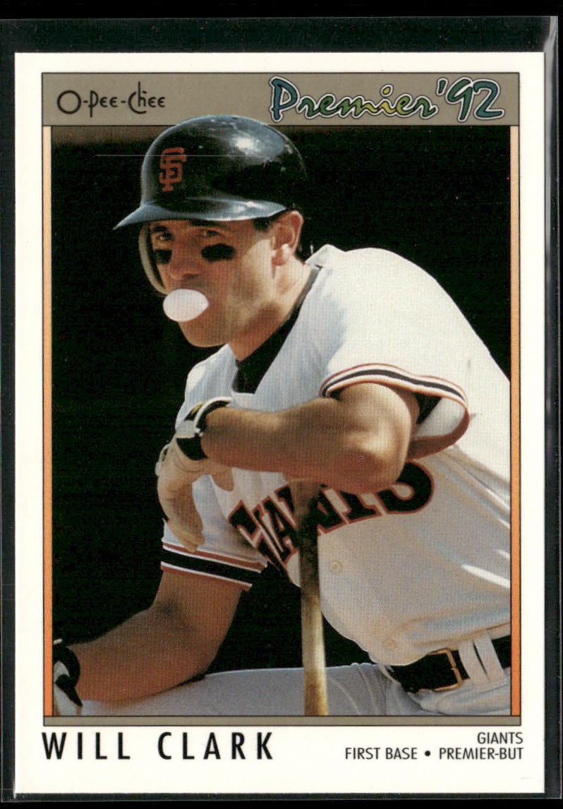Will Clark Player Lot Bundle 10 Different Baseball Cards WC002 Giants back