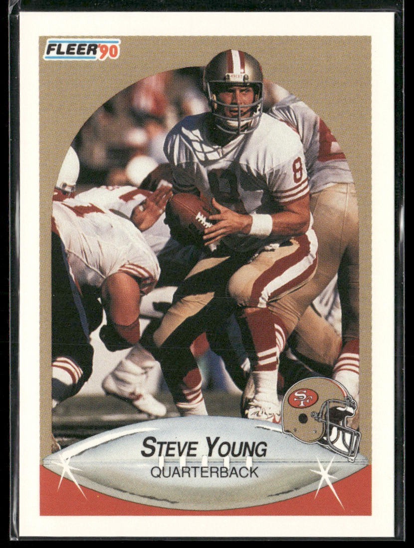 Steve Young Player Lot Bundle 10 Different Football Cards SY003 49ers back
