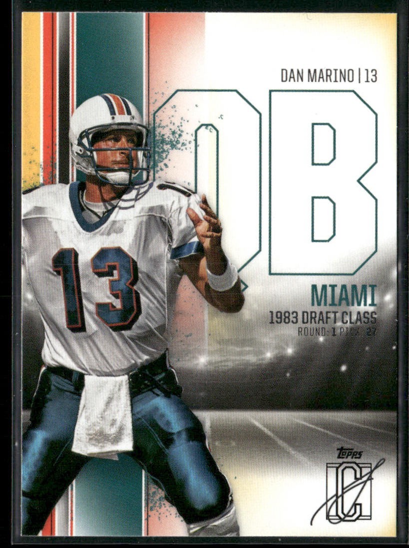 Dan Marino Player Lot Bundle 10 Different Football Cards DM008 Dolphins back