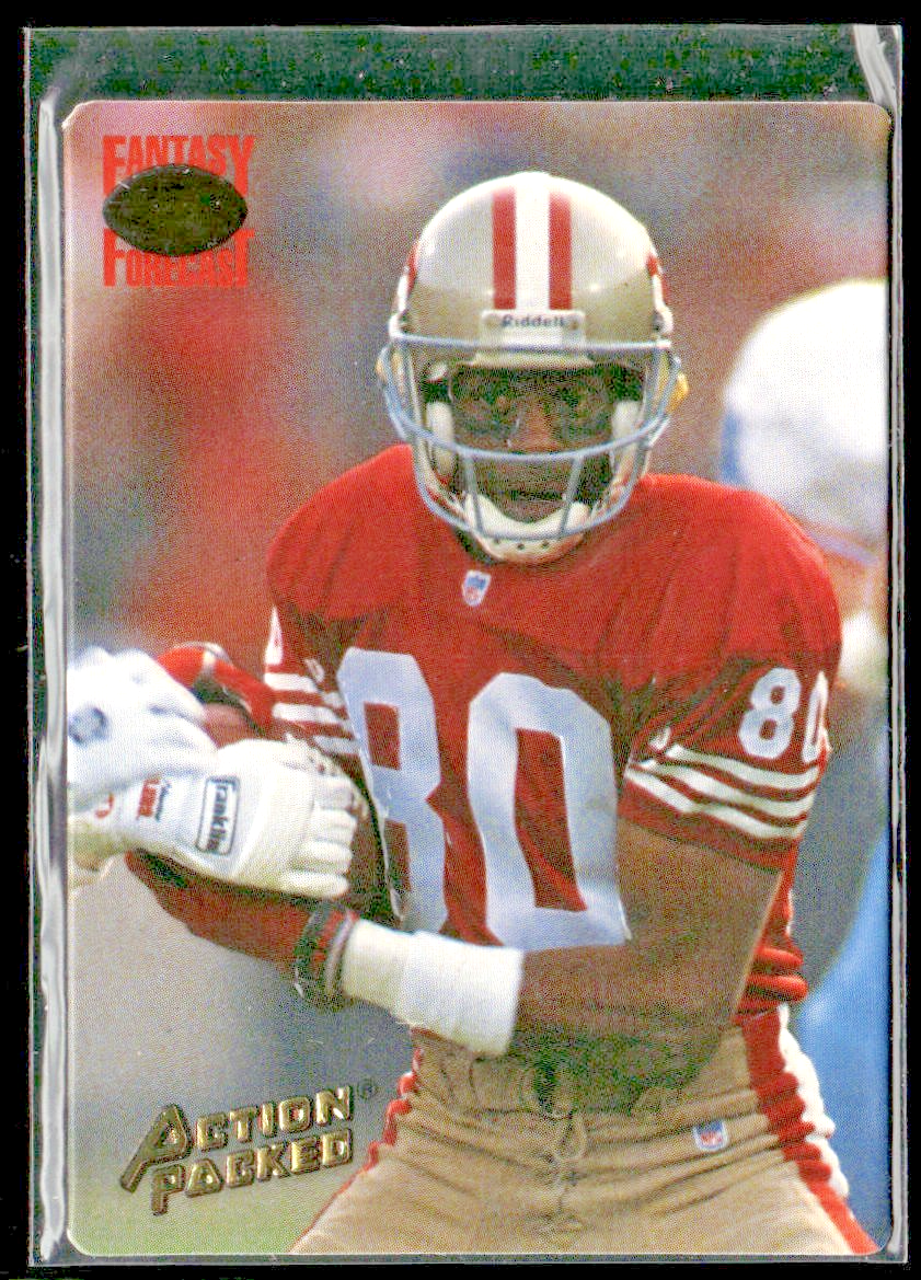 Jerry Rice Player Lot Bundle 10 Different Football Cards JR010 49ers front