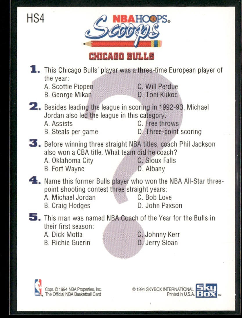 Scottie Pippen Player Lot Bundle 10 Basketball Cards SP002 Chicago Bulls back